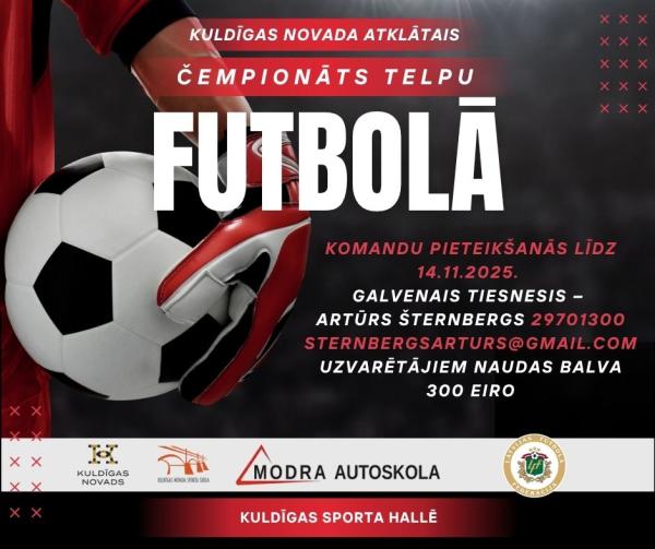 Sarkanā un melnā mūsdienu futbola turnīra Instagram ieraksts Facebook ieraksts3